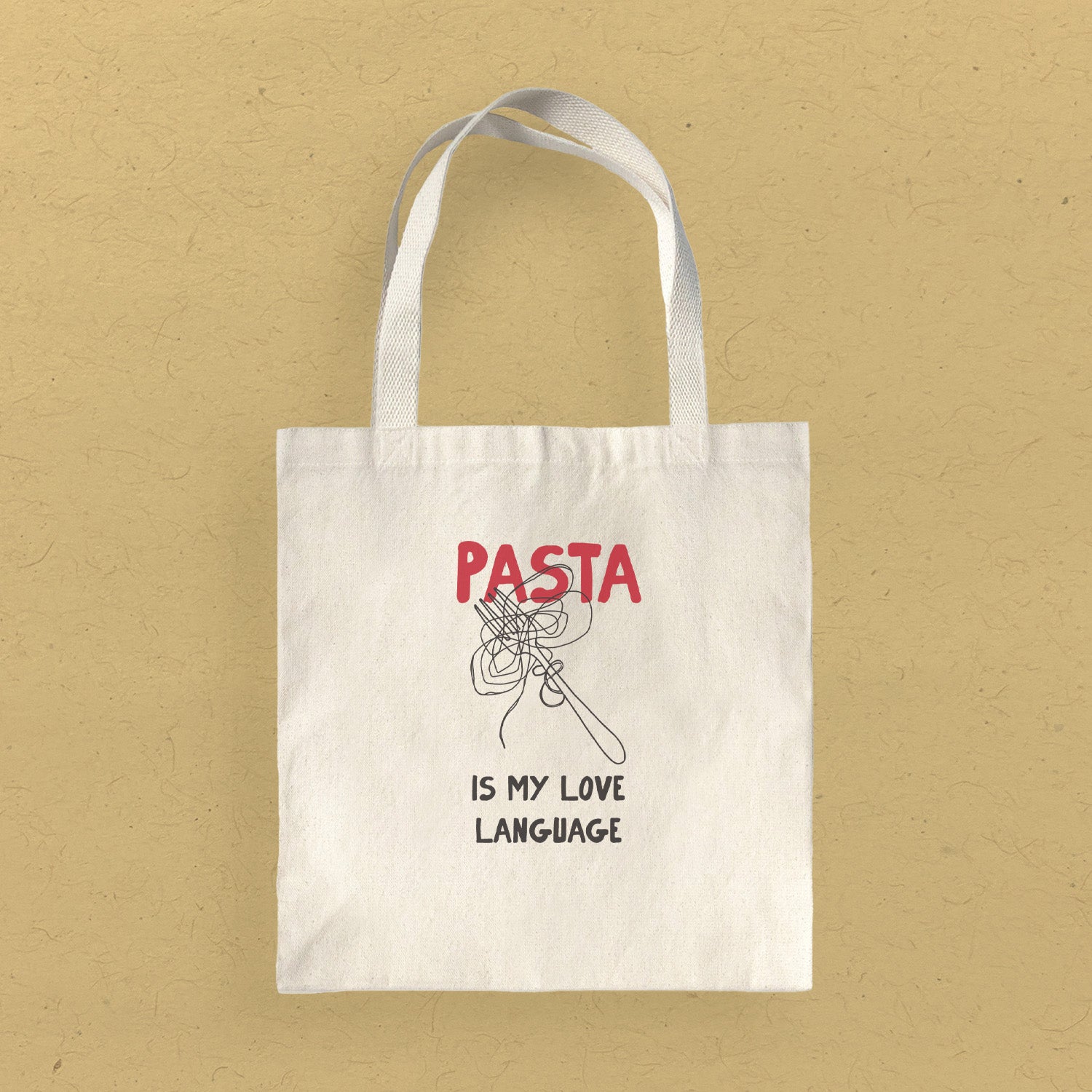 Main Pasta Is My Love Language - Canvas Tote Bag image